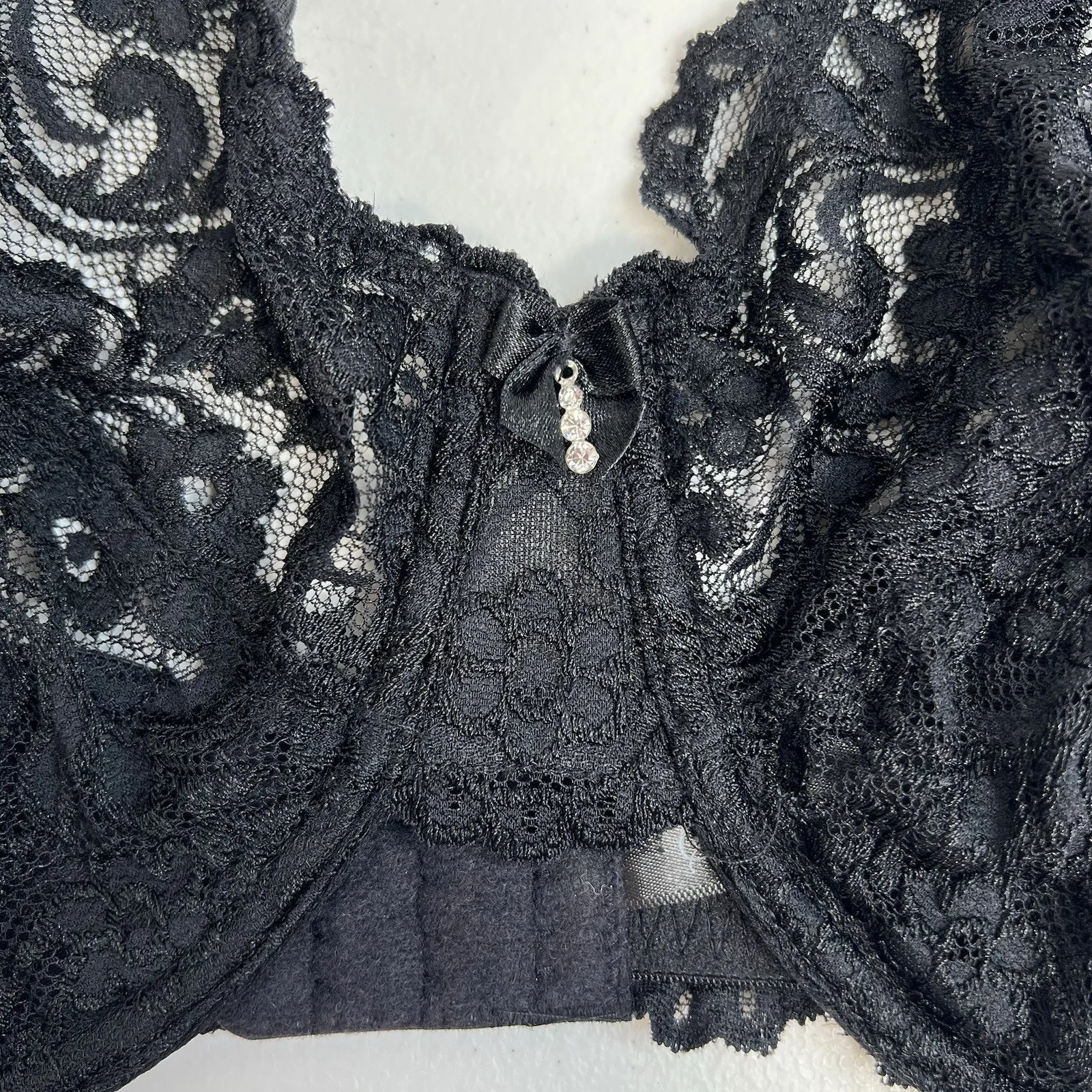 Smart And Sexy 42DD Bra Signature Lace Unlined Underwire In Black SA964 - Image 4