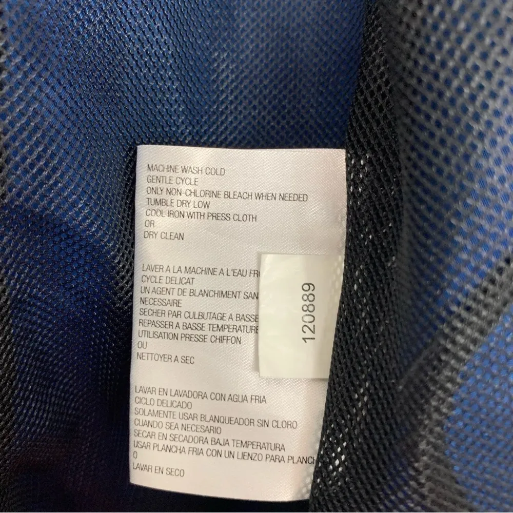 Michael Kors Royal Blue Windbreaker Jacket Size Medium Petite - Image 12