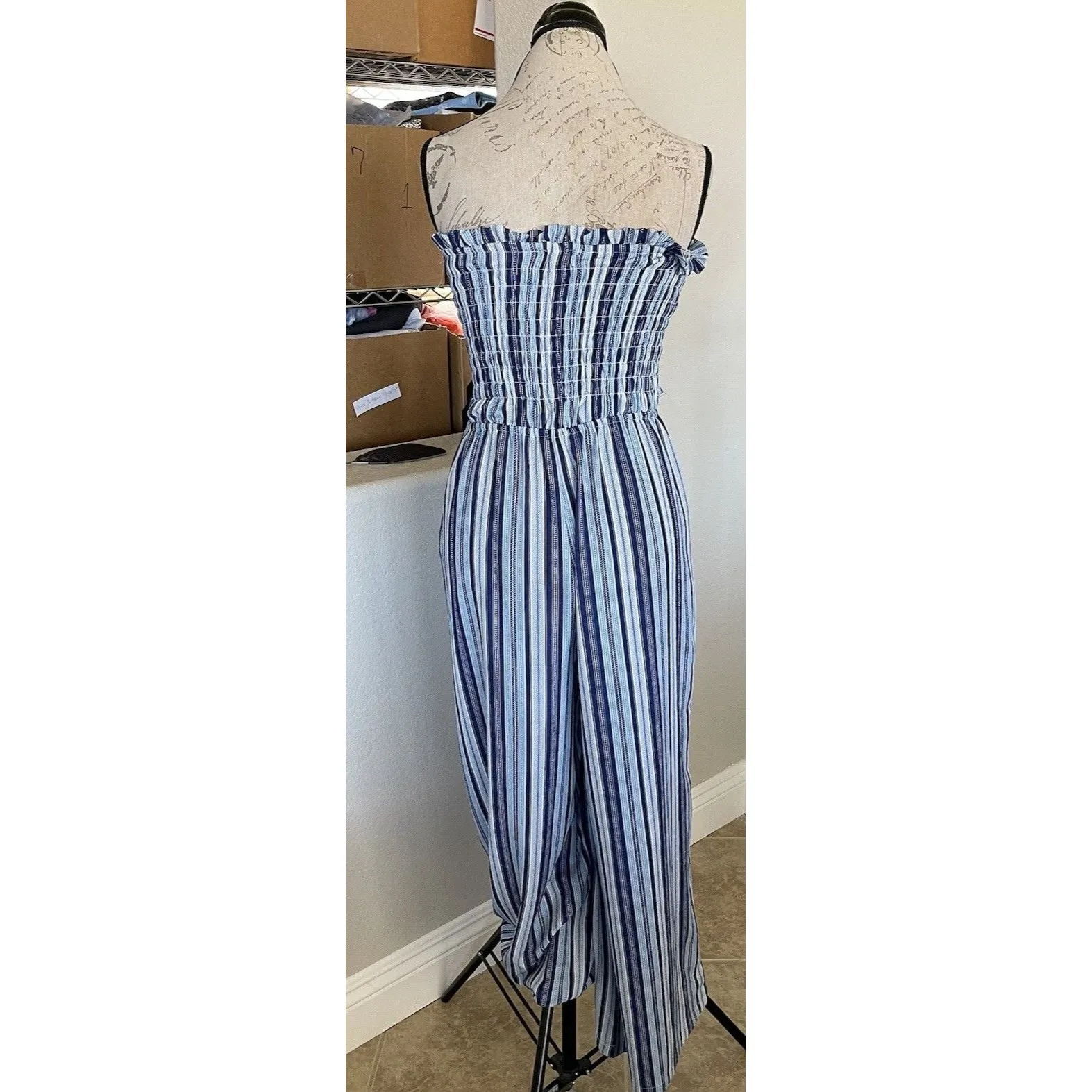 Sunday Up Womens Jumpsuit Medium Bohemian Beach Coastal Cowgirl Y2k 90's Preppy - Image 10