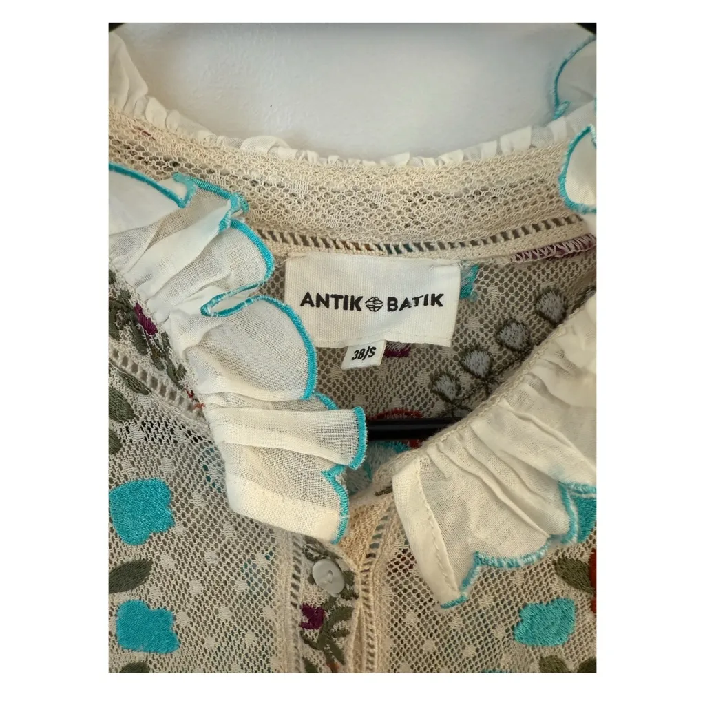 Antik Batik EMBROIDERED MAXI DRESS ARY White - Image 6