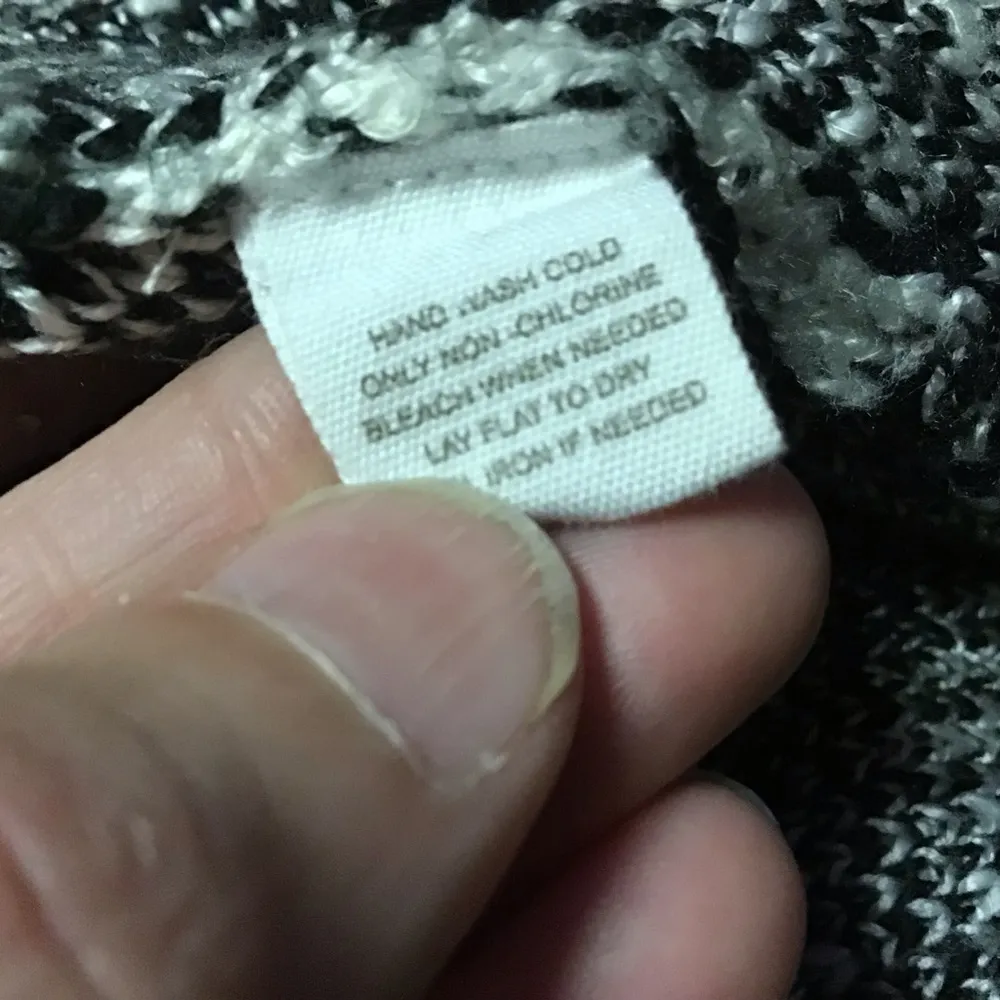 Element Black & White Geometric Cardigan • Open Front Sweater - Image 4