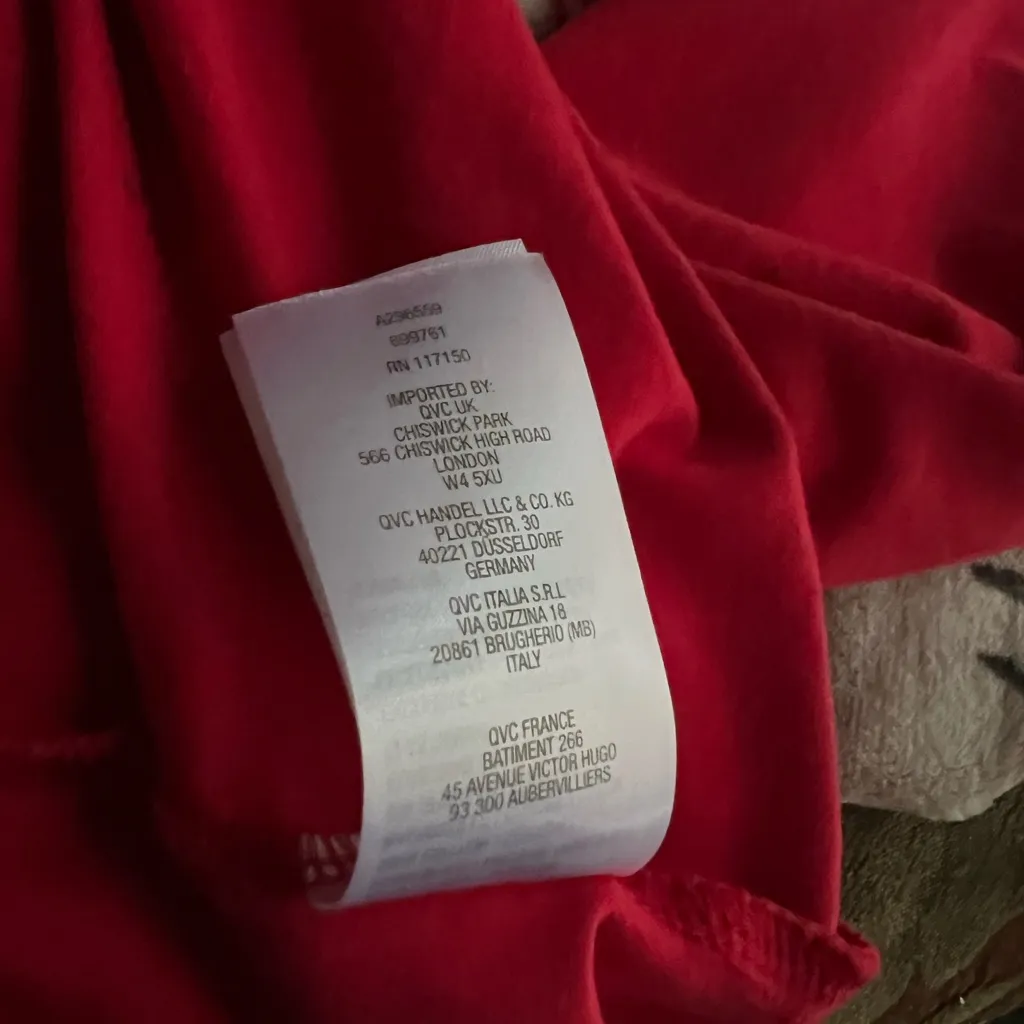 Quacker Factory Christmas Scotty Dog Sparkly Hooded Top. SZ. 3X. Red - Image 8