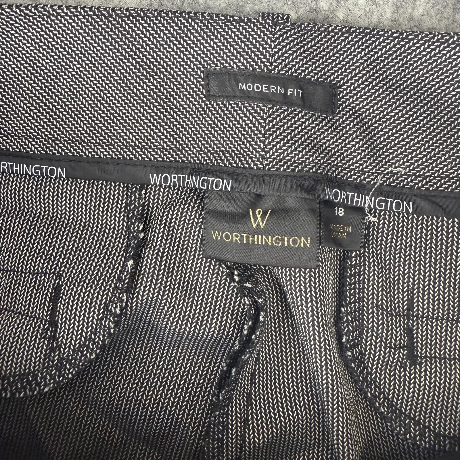 Worthington Women's Dress‎ Pants Black Career Slacks Curvy Fit Size 18 MSRP $44 - Image 5