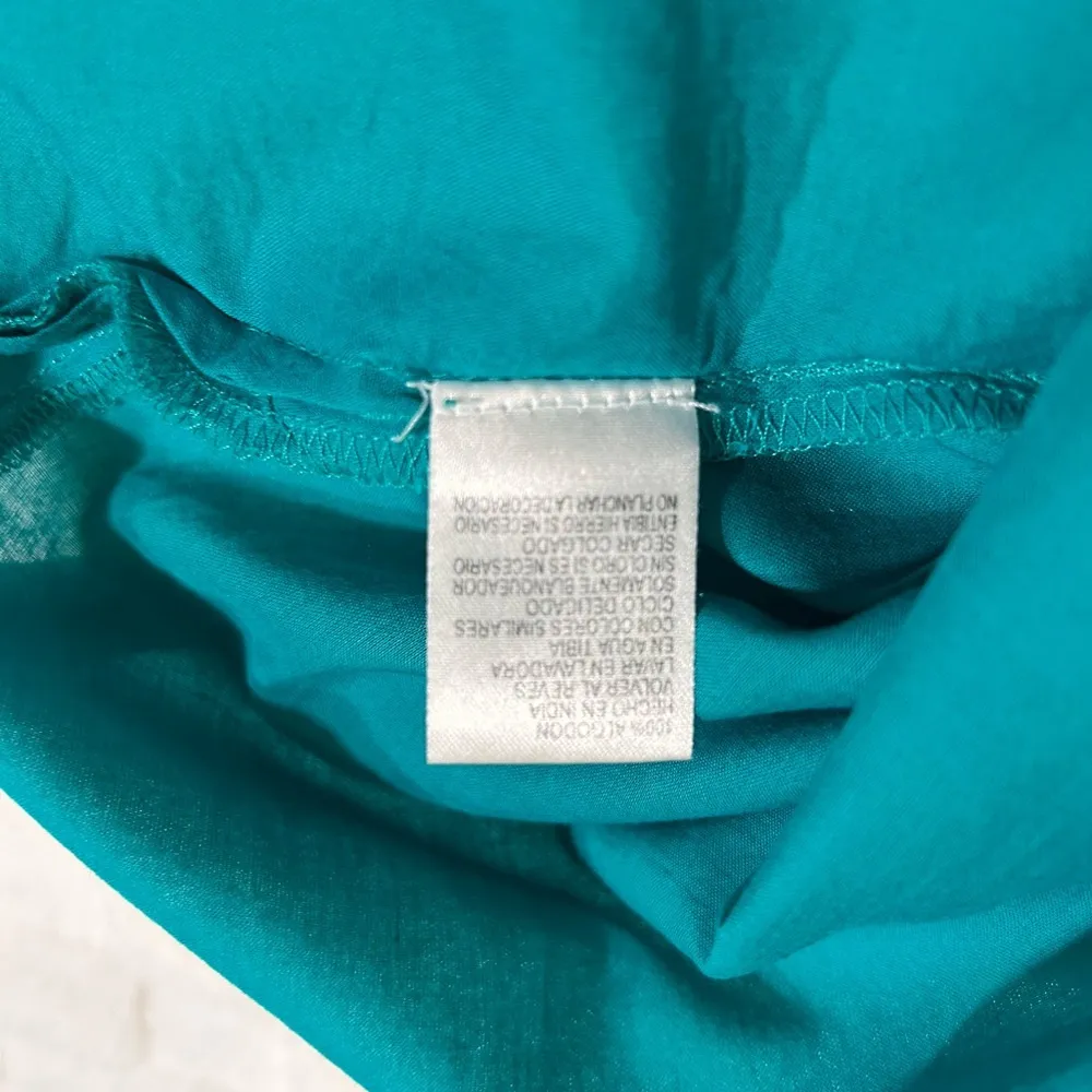 ANTONIO MELANI Teal Embellished Blouse - Image 7