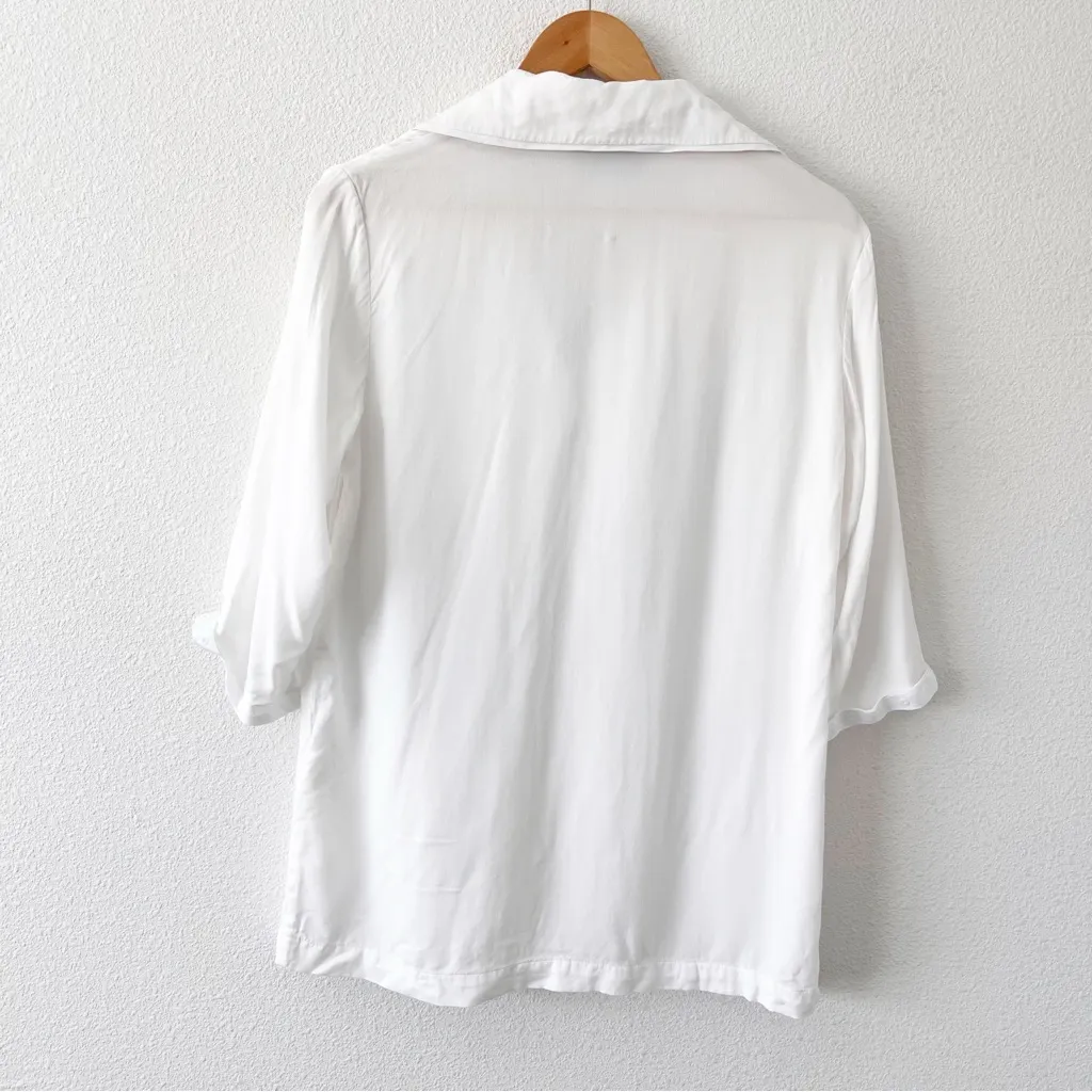 Sleeper  Ostrich Feather Pajama Button Down Top - Image 8