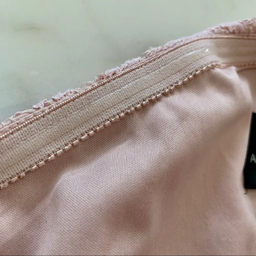 Adrianna Papell Pink Lace Chiffon Dress | Sz L/14 - Image 13