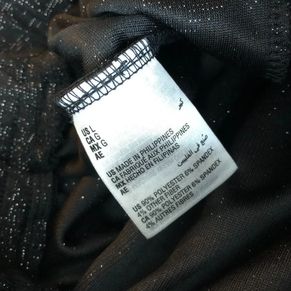 INC International Concepts Womens Pants Jogger High Rise Drawstring Black L Size L - Image 5