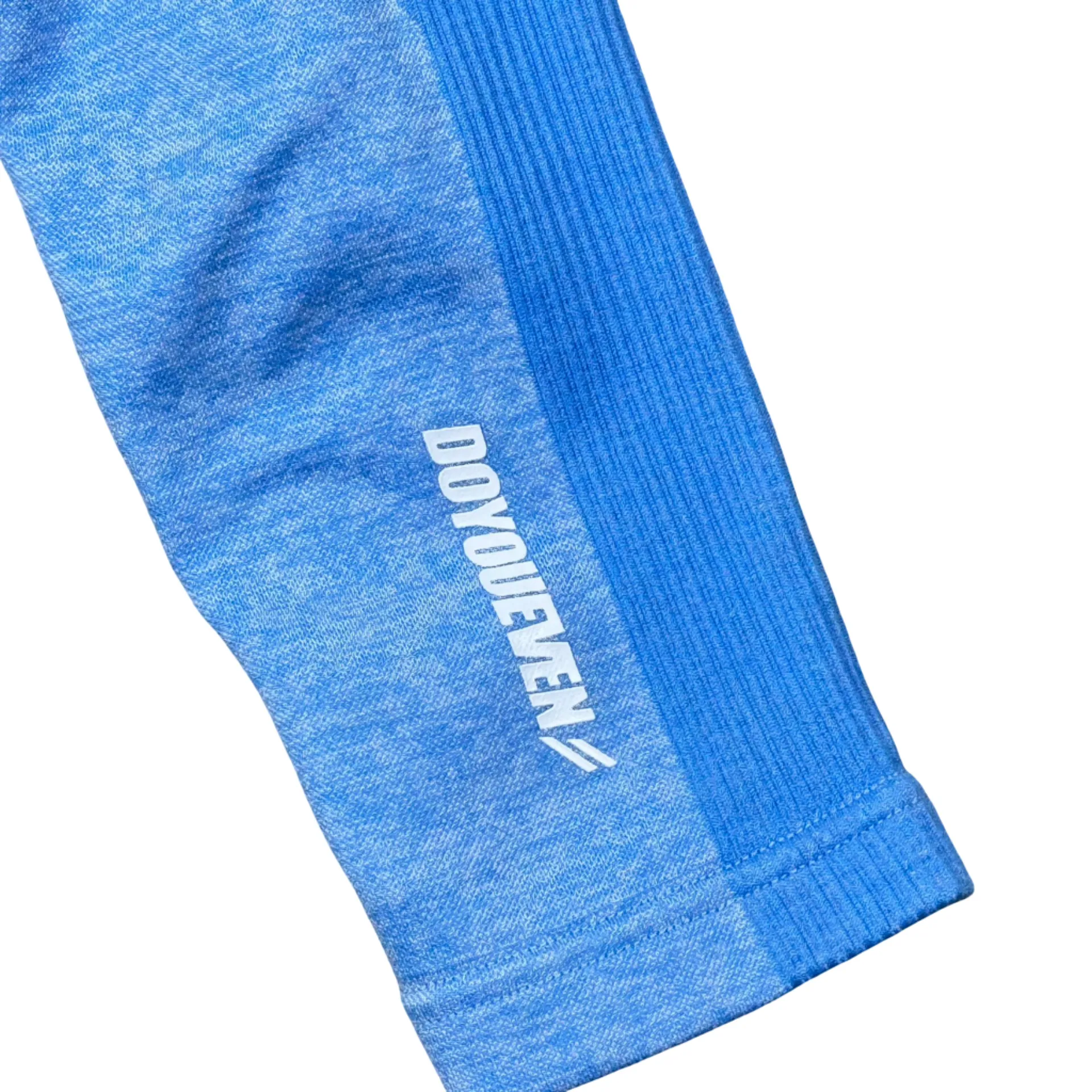DoYouEven Blue Impact Seamless High Rise Yoga Workout Leggings Pants Size Small - Image 3