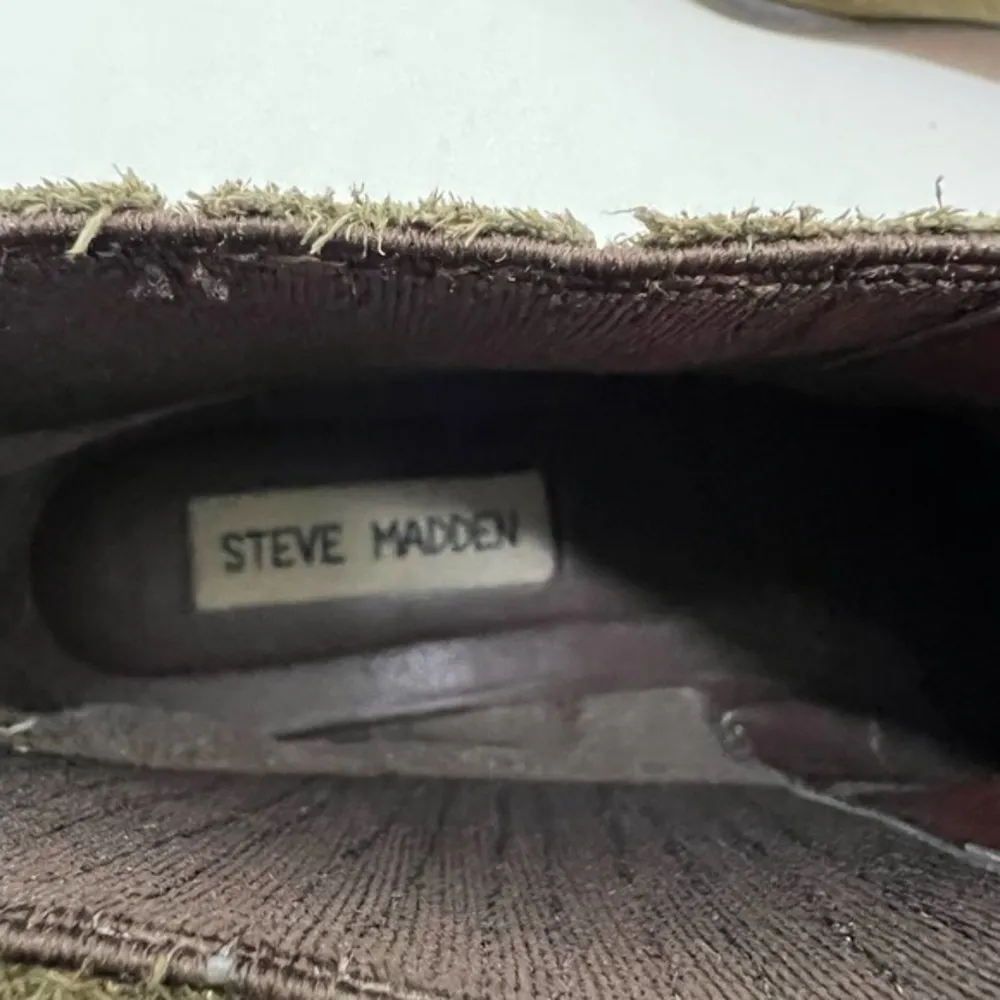 Steve Madden leather Suede Naarra pull on Chelsea Boot tan easy slip on size 8.5 - Image 11