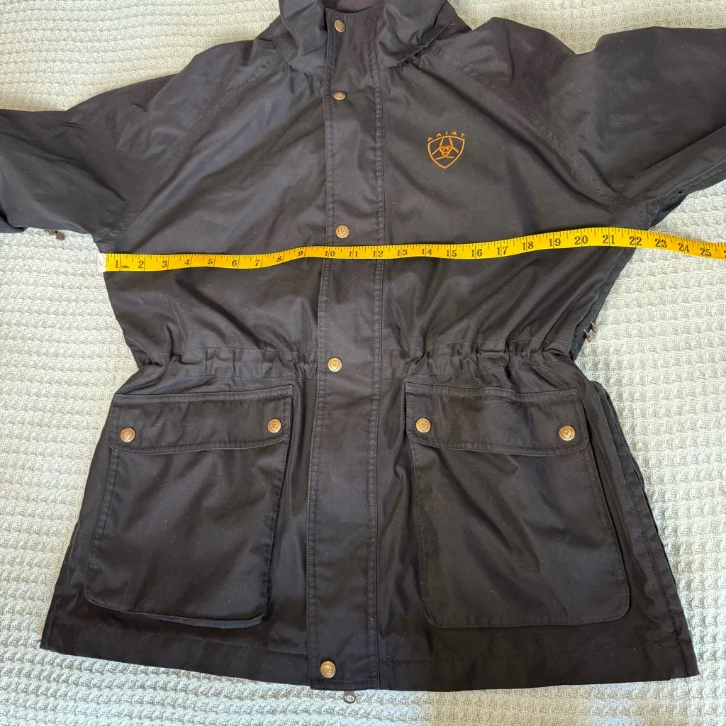 Vintage Ariat Chore Jacket Womens Small Black Coat Western Workwear 90s Y2K - Image 10