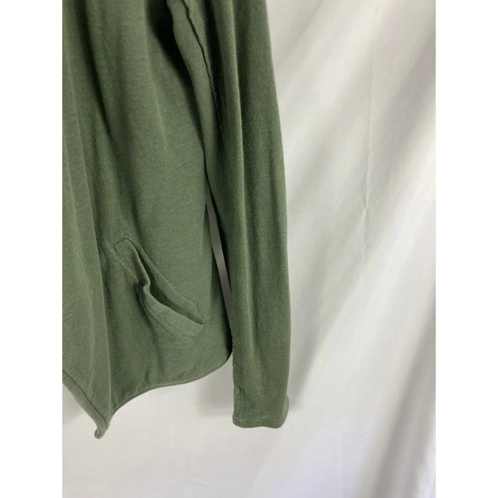 Caslon Drape Collar Knit Blazer Green Size XS - Image 5