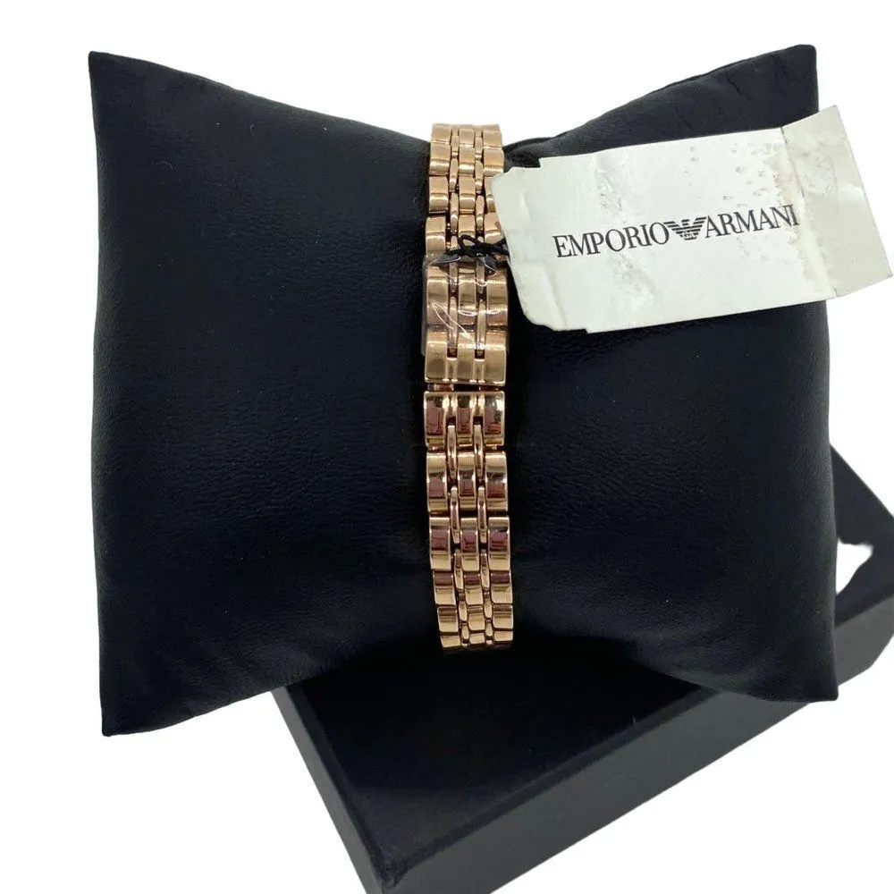 Emporio Armani Gianni Rose Gold Crystal Pave  Watch AR11266 New - Image 4