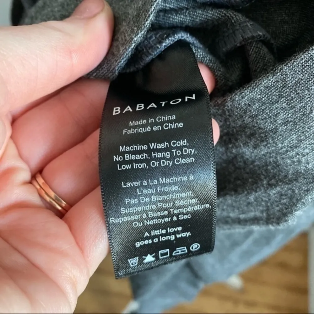 Babaton Aritzia • Heathered Grey Ranvir Tie Waist Dress - Image 7