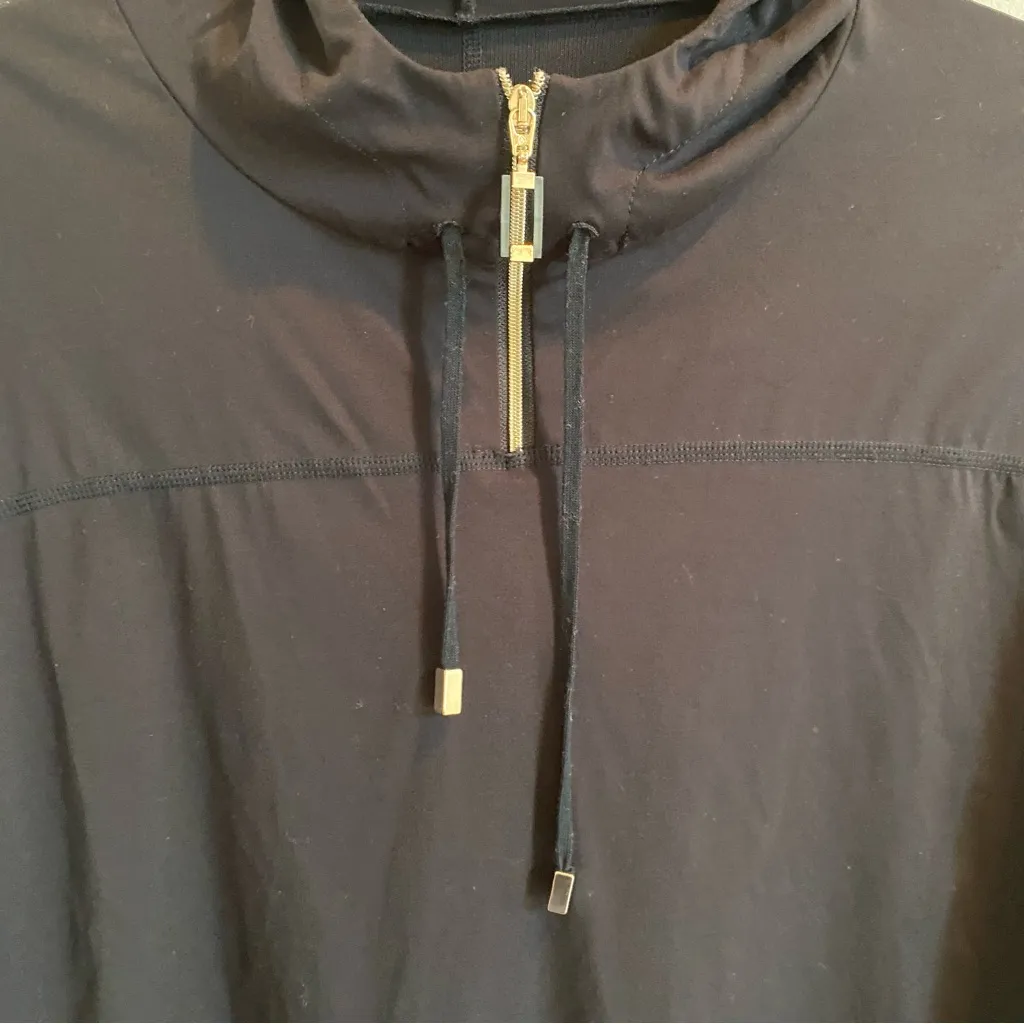 Wolford‎ Saraya Pullover Black Hooded Long Sleeve Pure fabric & mesh size xs - Image 3