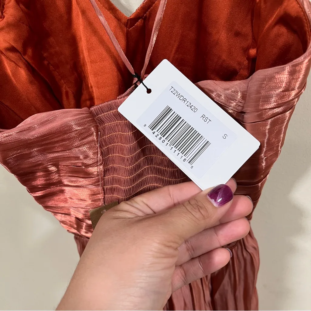 NWT o.p.t East Dress size small color cowboy copper long women’s - Image 7