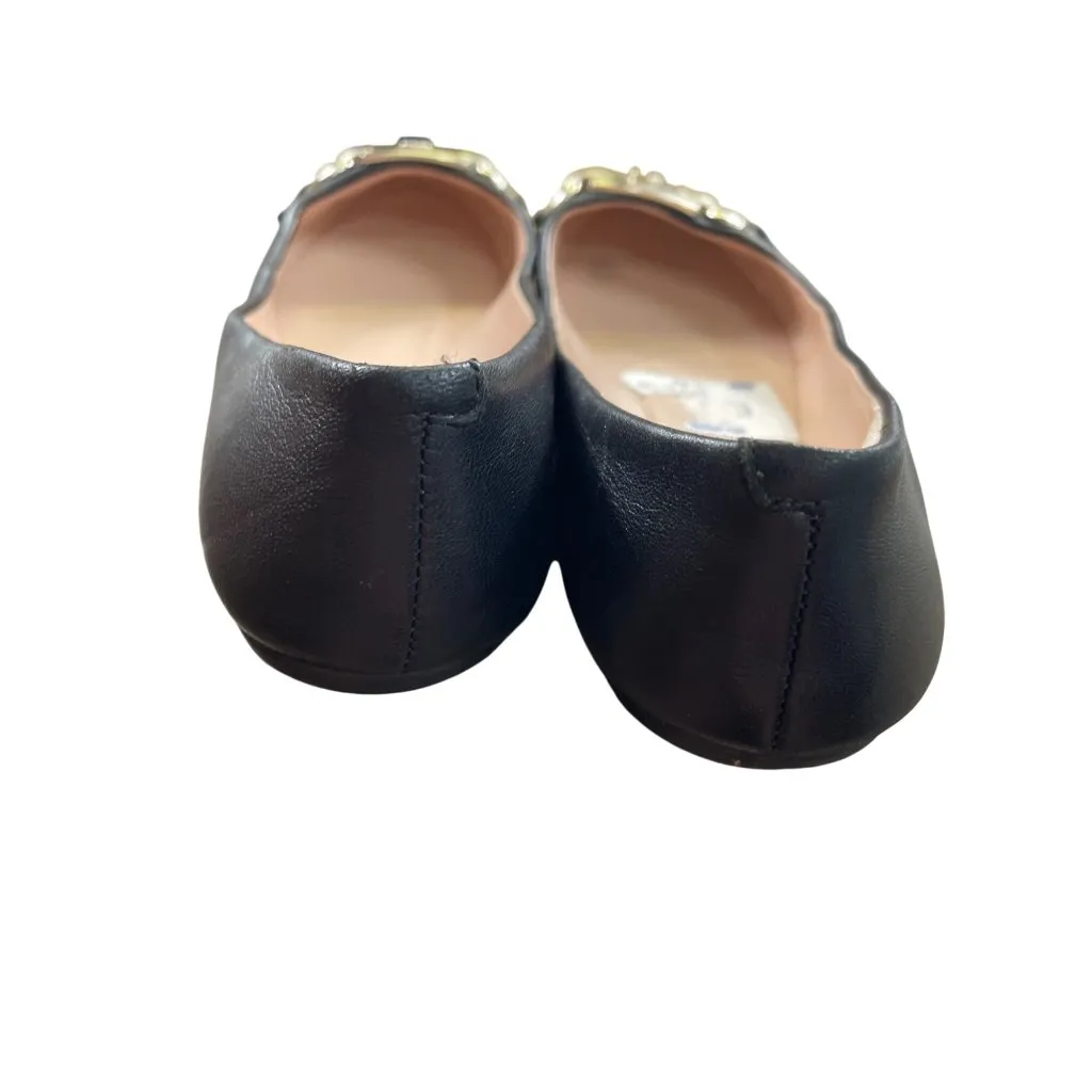 Kate Spade Payton Black Leather Flats Loafers Shoes Size 6.5B KU 8720 - Image 8