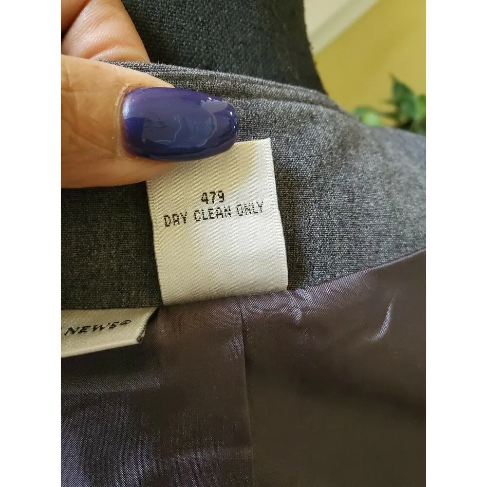 Newport News Size 8 Swing Coat Gray - Image 10