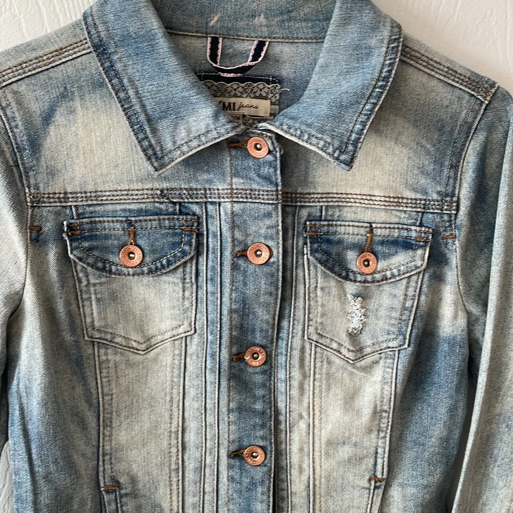 YMI jeans distressed denim jacket - Image 2