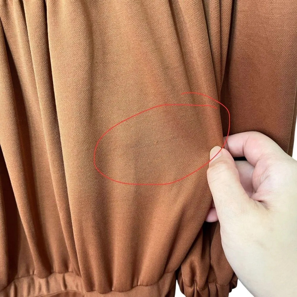 ELOQUII NWT Rust Brown Wide Leg Jumpsuit Women’s Size 14/16 Dressy Evening - Image 14