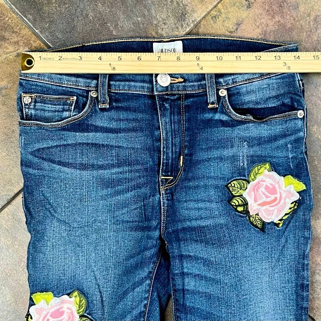 Hudson Nico Midrise Skinny Jean with Released Hem 28 - Image 2