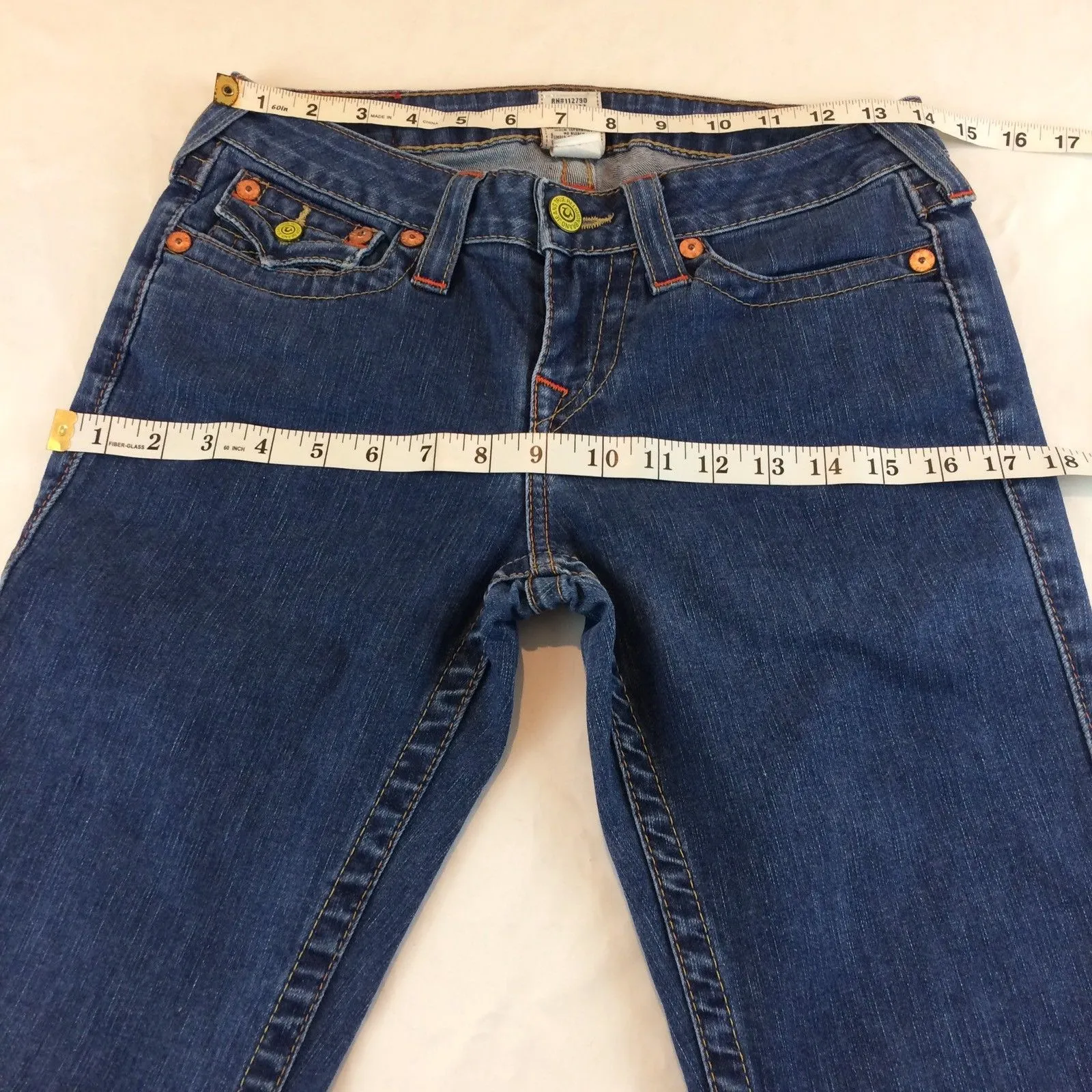 VINTAGE Y2K True Religion Womens BECKY Bootcut Jeans Sz 28 Low Rise 2000’s - Image 14