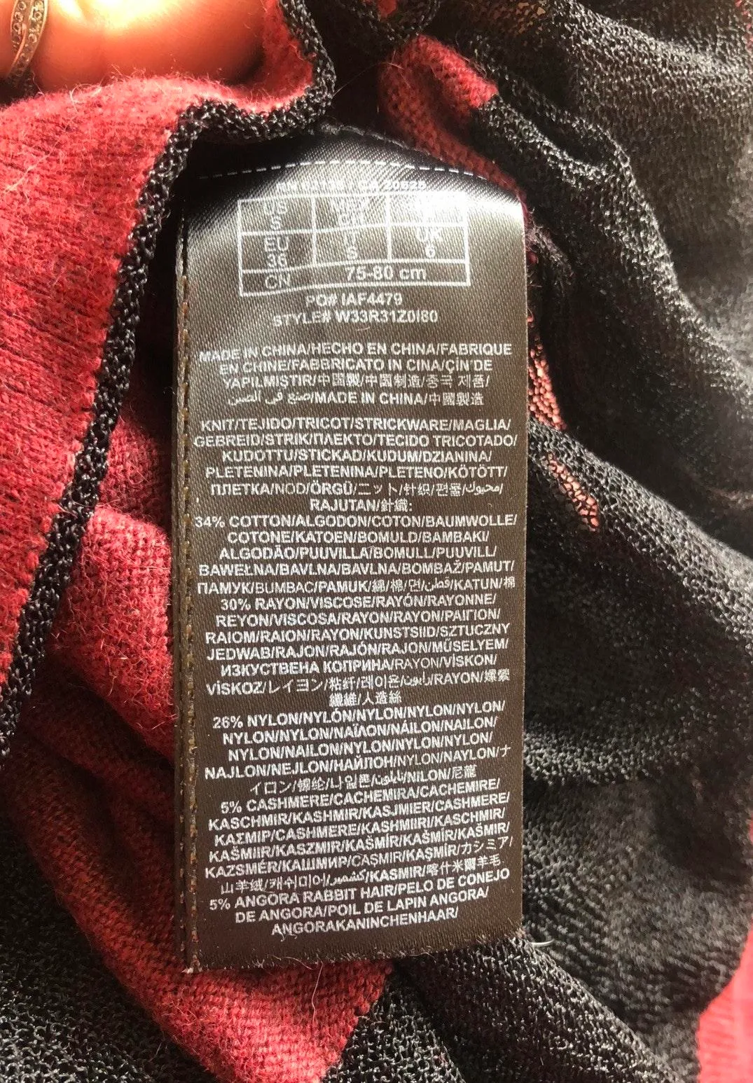 Cashmere Blend Striped Sweater - Image 5