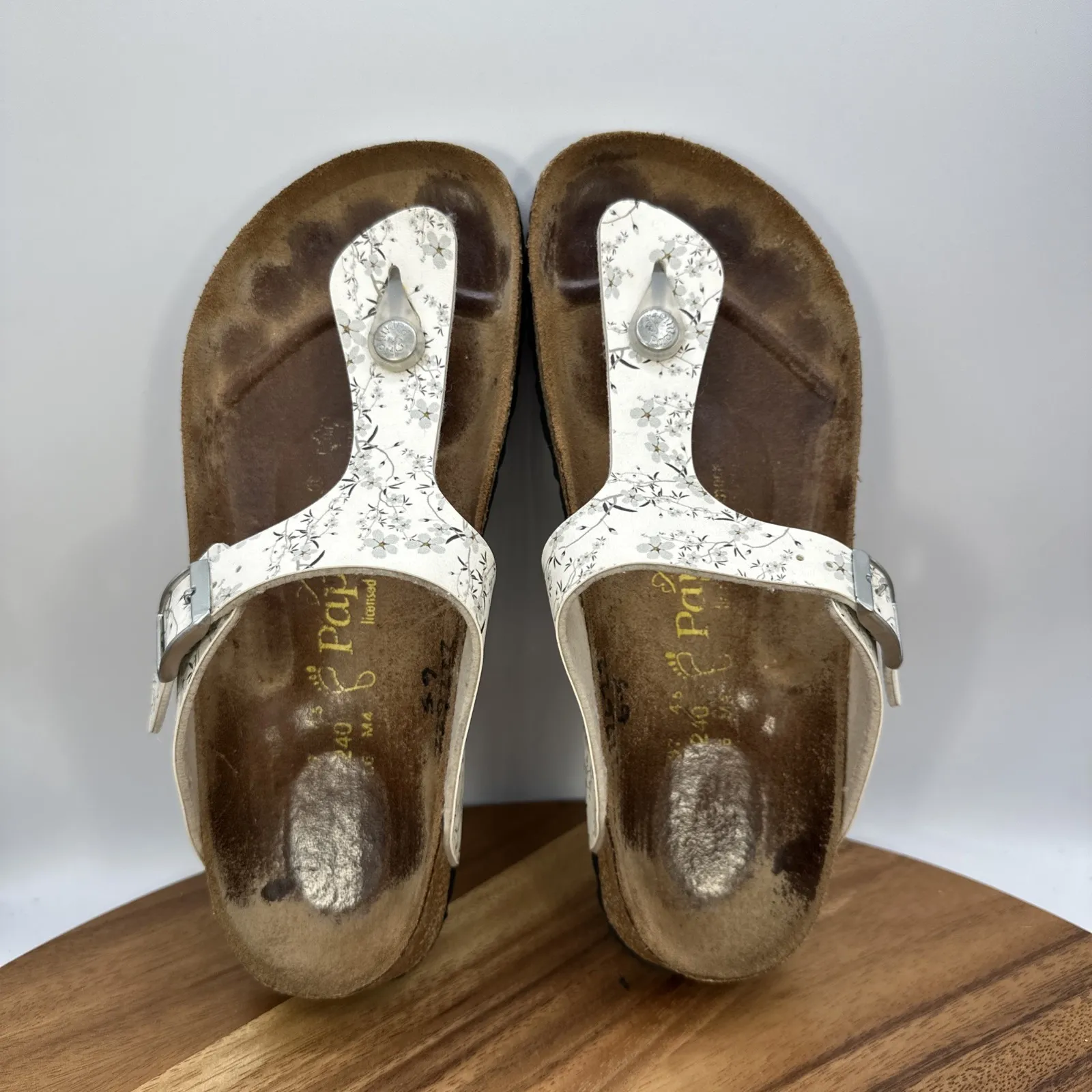 Papillio by‎ Birkenstock Gizeh Sandals Floral Flower Women's EU 37 6 - Image 7