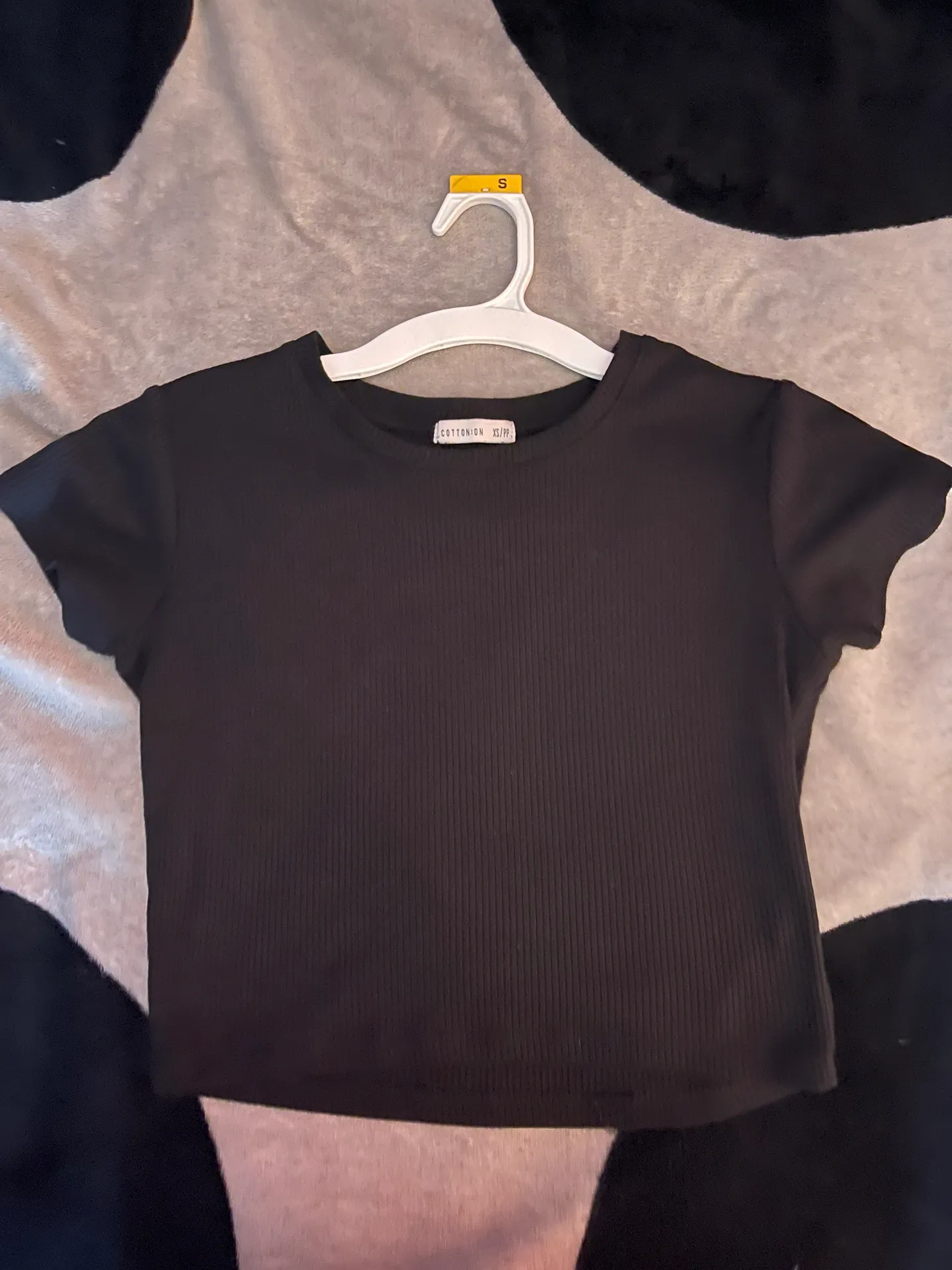 Cotton On Black Crop Top - Image 2