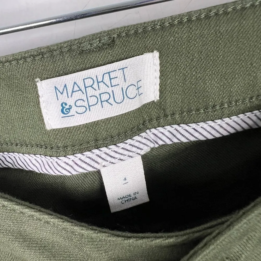 NWT Stitch Fix  Olivia High Rise Skinny Pants Green Size 4 NEW - Image 5