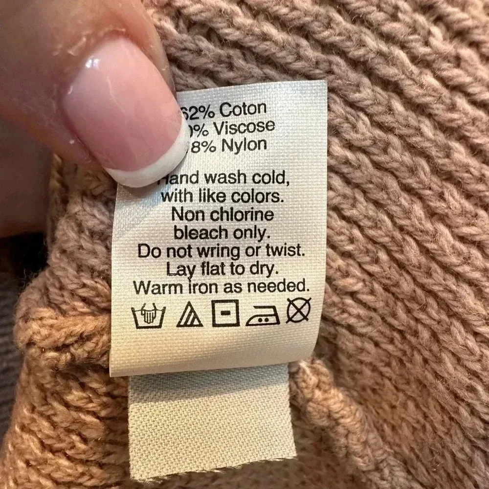 Madewell | Caramel Tan Province Cross-Back Pullover Sweater Size Medium M - Image 10