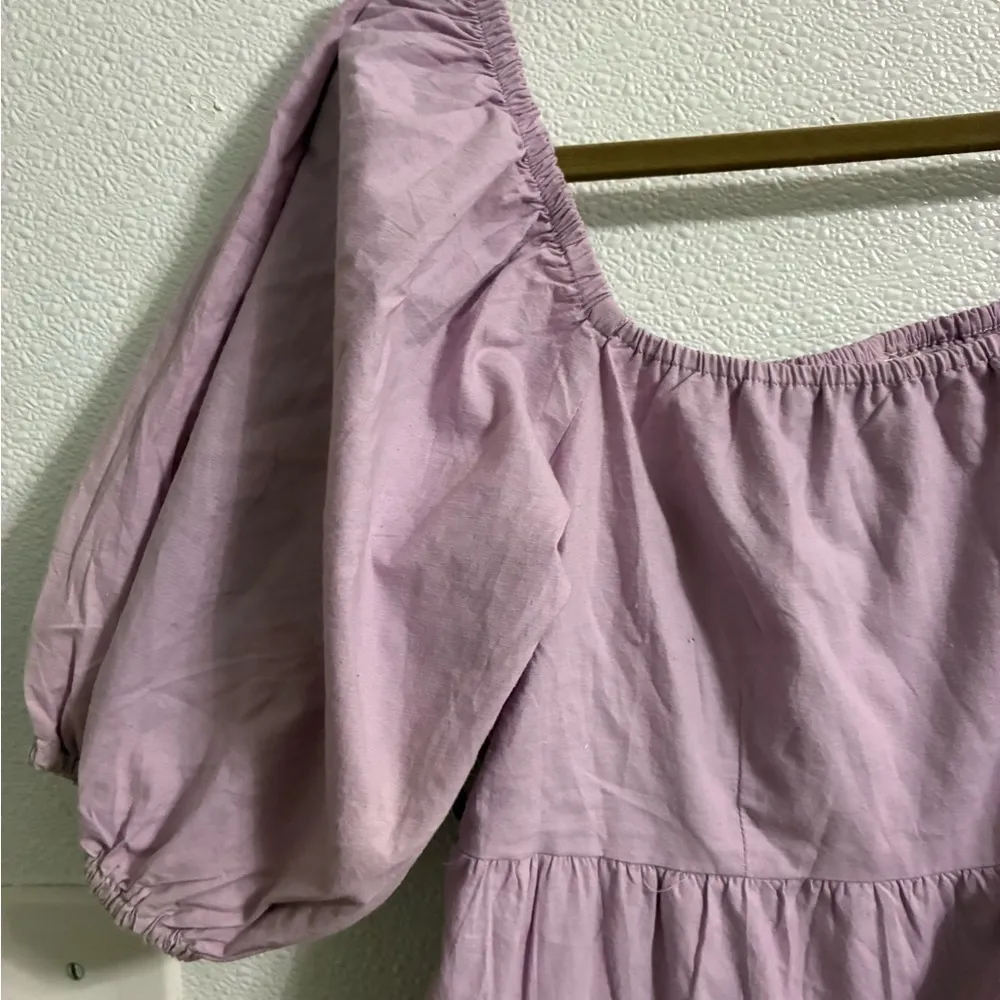 Sim & Sam Lavender Puff Sleeve Dress - Image 2