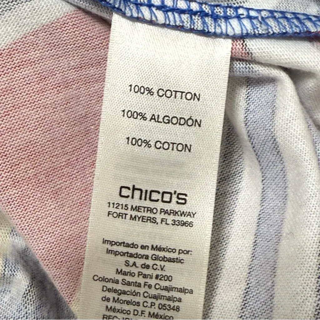 Chico’s Weekends Zip Front Jacket Size XL Abstract Print Cotton Lightweight - Image 7