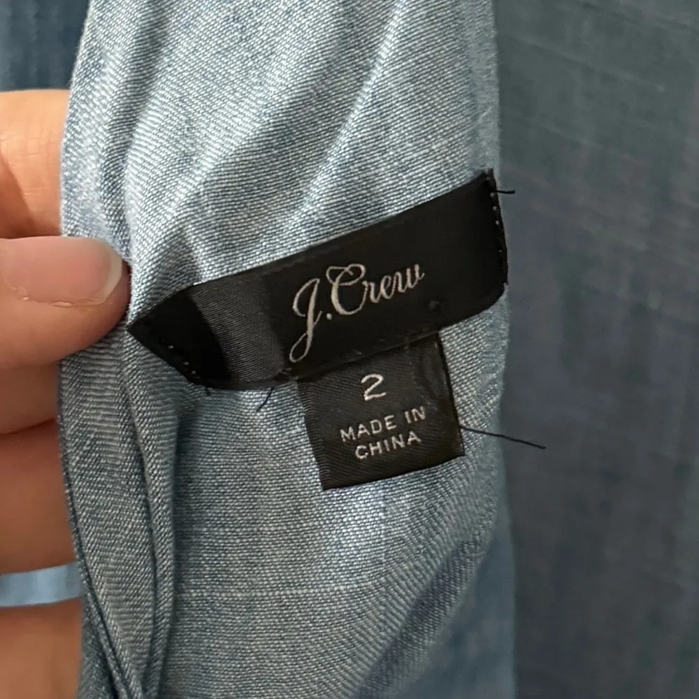 J. Crew Chambray Wrap Tie Jumpsuit - Image 8