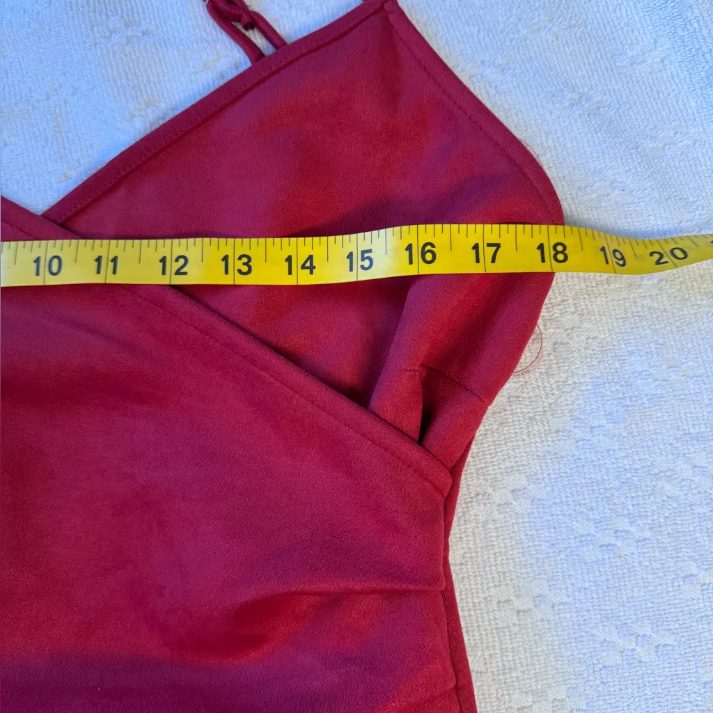 Iris Asymmetrical Red Dress - Image 6