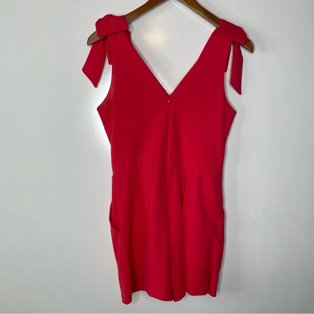 Aqua Coral V-Neck Sleeveless Romper Large - Image 4