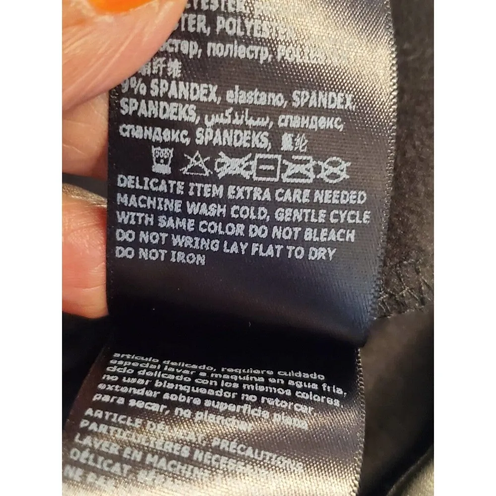 Bebe Women's Solid Black Polyester Pull On Mid Rise Skinny Fit Pant Size X-Small - Image 8