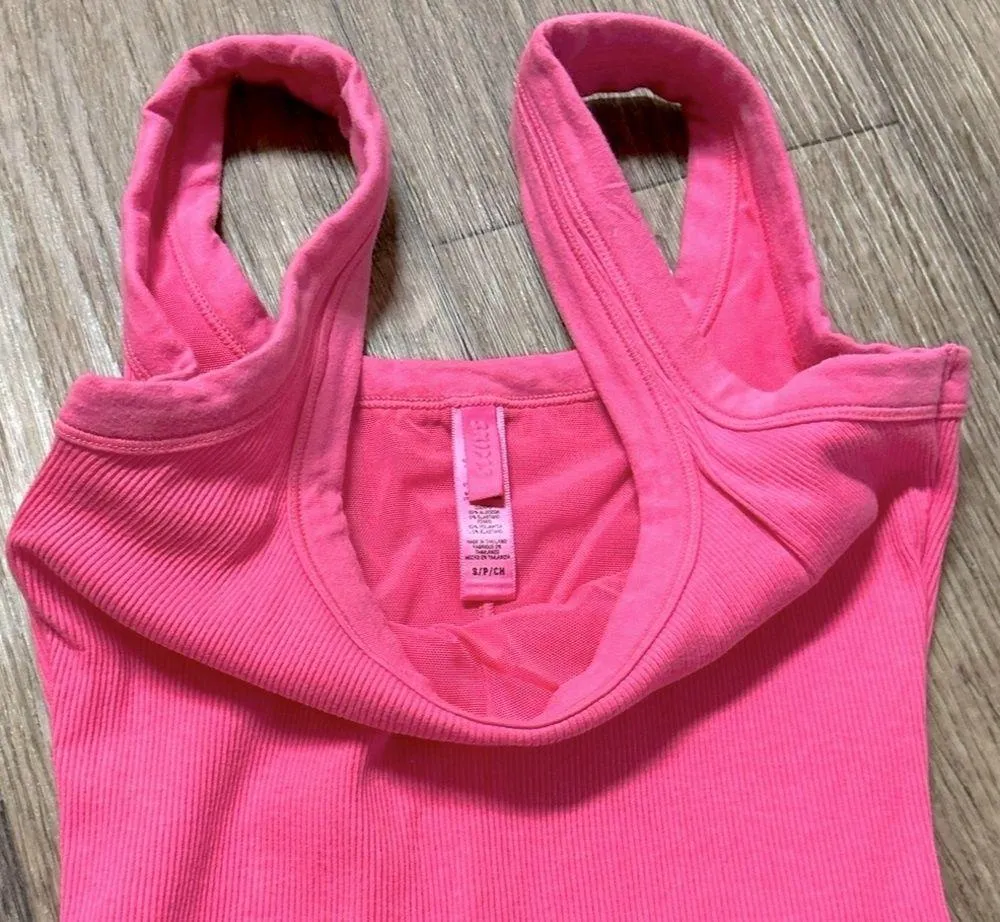 SKIMS Cotton Rib Onesie In Sugar Pink - Image 2