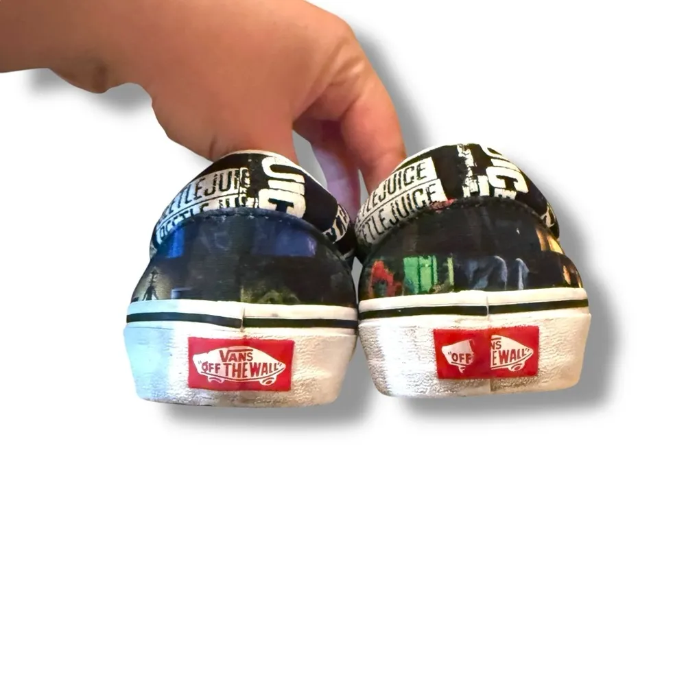 VANS Beetlejuice House of Terror Slip-On Sneakers Women’s Size 8W Graphic Custom - Image 6