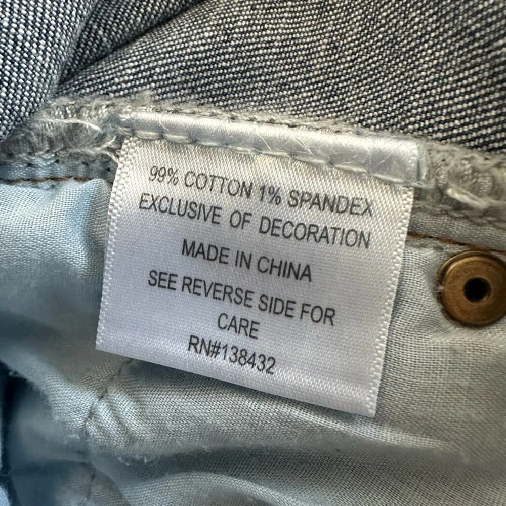 NEW ModCloth Cactus Denim Jean Shorts Frayed Hem Cowgirl Western Southwestern - Image 7