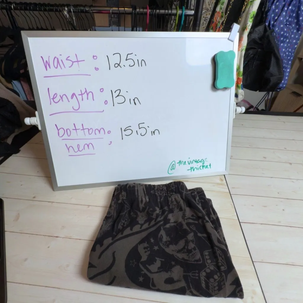 Kreepsville 666 Goat Head Mini Skirt Medium Stretch Cotton Spandex Goth Black - Image 7