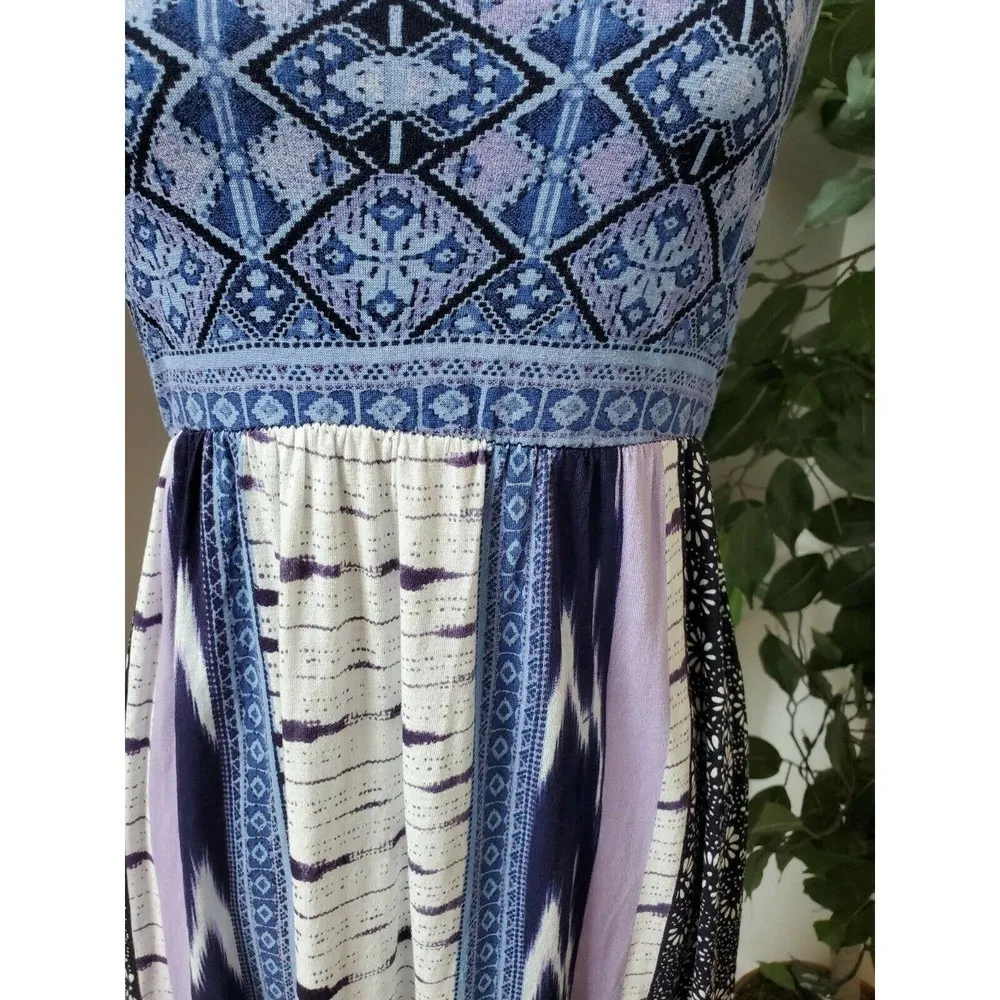 Buttons Women's Multicolor 100% Rayon Maxi Dress - Image 3