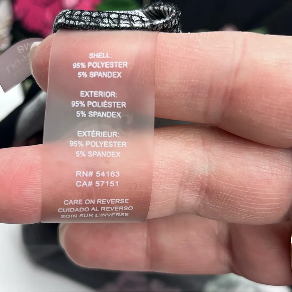 Karl Lagerfeld Paris Womens Size Small Black Floral Print‎ Bow Neck Top Blouse - Image 4