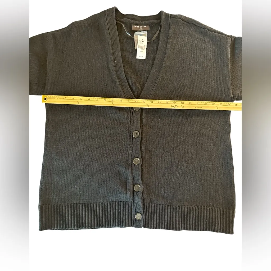 Lane Bryant Black Knit‎ Cardigan - Image 4