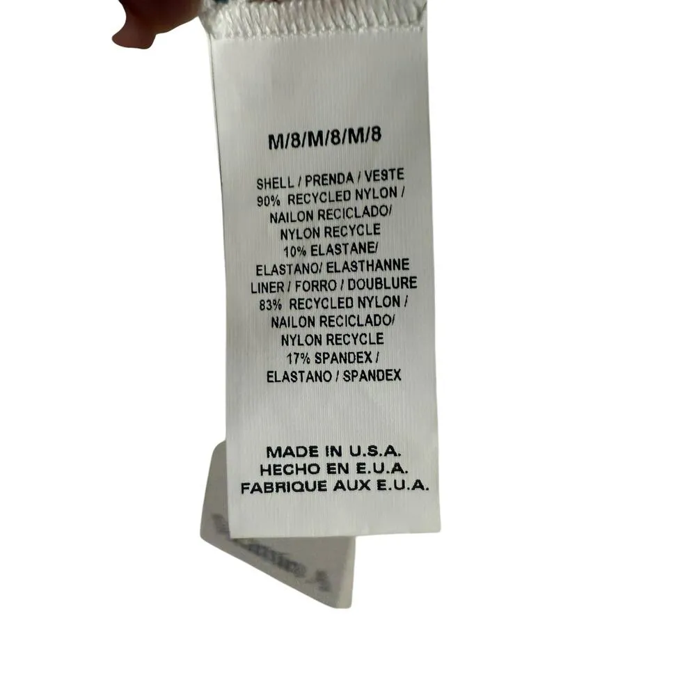 Vitamin A Demi Underwire Blue Snakeskin Bikini Swimsuit Top Size M - Image 5