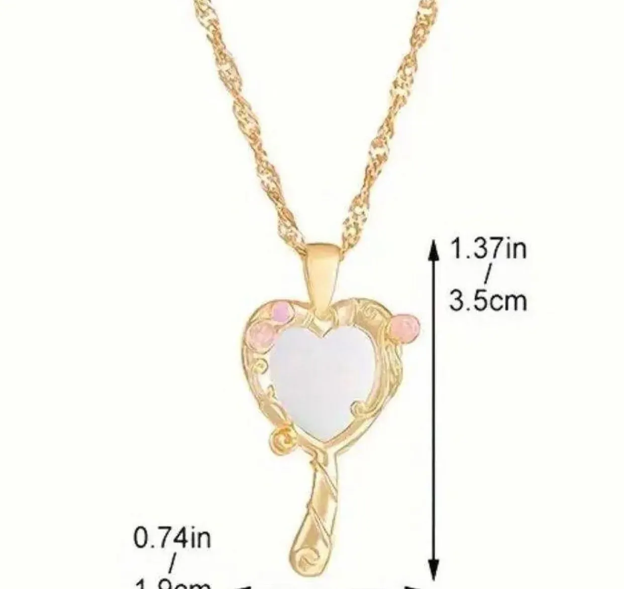 18K Gold Plated Pendant Necklace - Image 5
