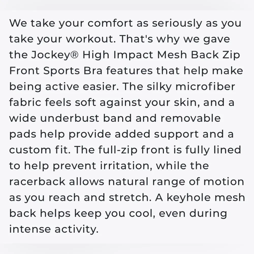 Jockey High Impact Zip Front Wireless Sports Bra Burgundy Women’s Small S Purple - Image 6