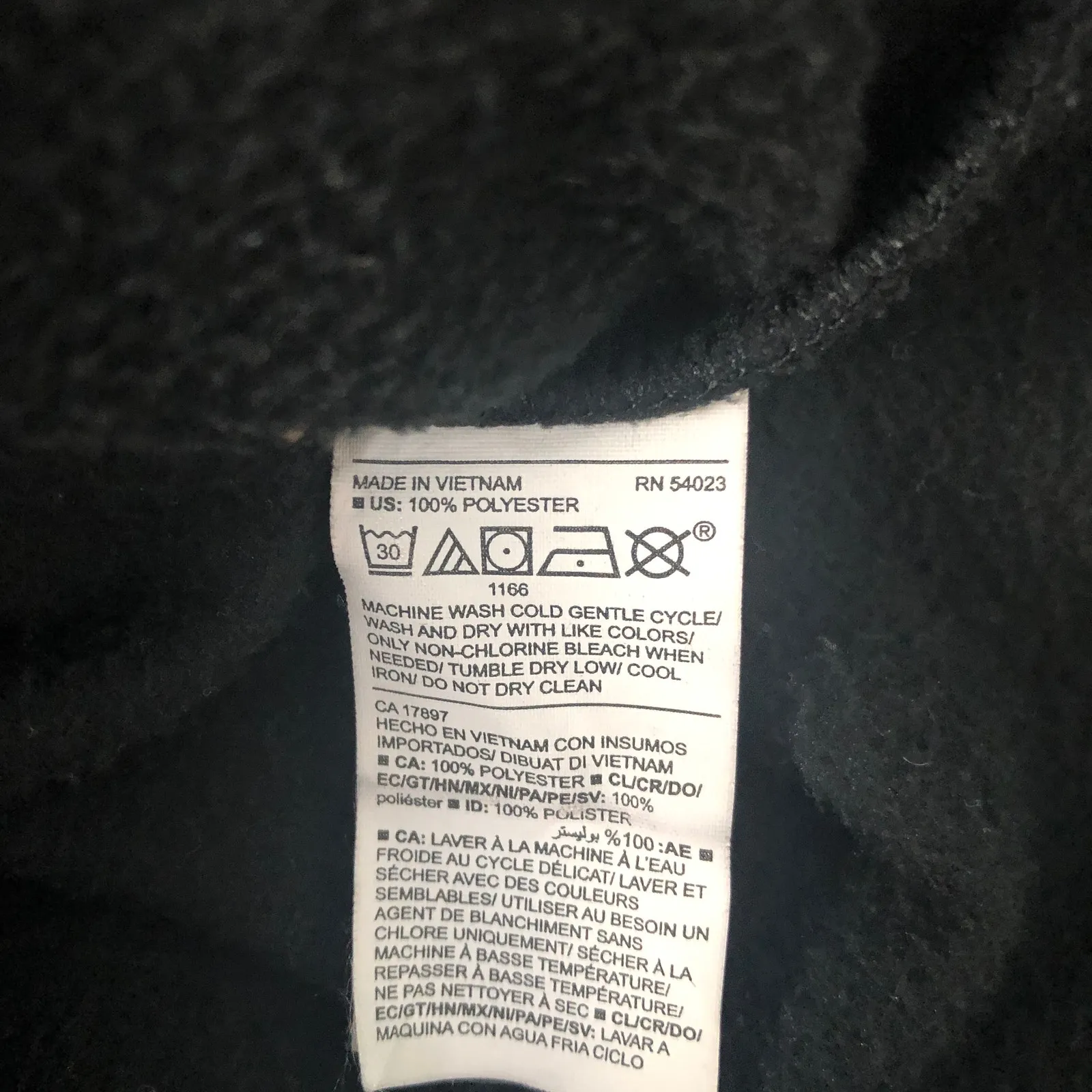 Old Navy Active Women's Hooded Black Sweatshirt Size Large - Image 9