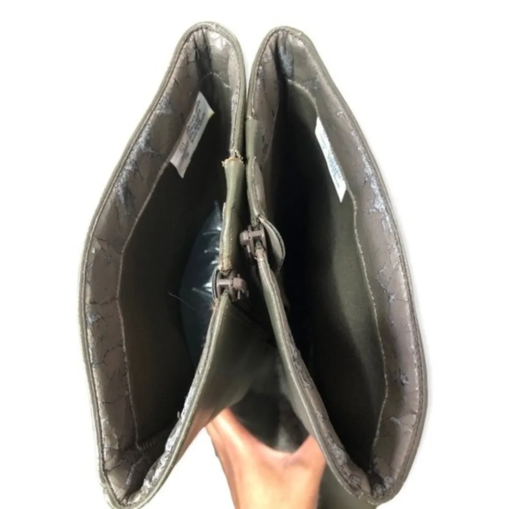 Naturalizer Leather Square Toe Chunky Heel Tall Boots - Image 7