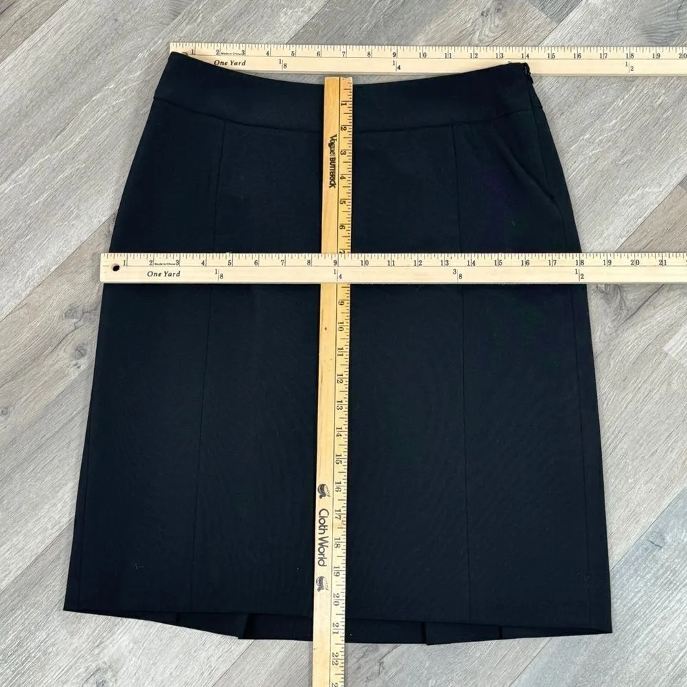 White House Black Market Pleat Back Pencil‎ Skirt Black Size 2 - Image 12