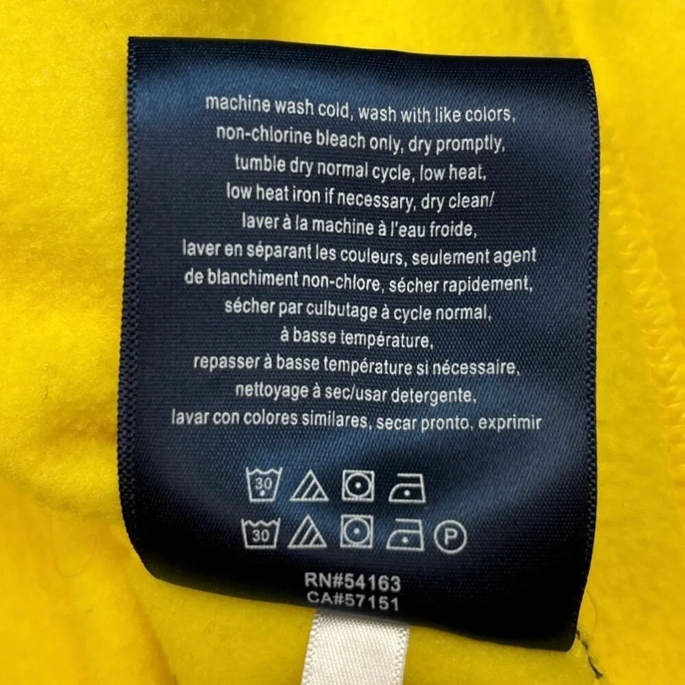 Tommy Hilfiger Womens Yellow Terry Fleece Turtleneck Long Sleeve Sweater Size S - Image 8